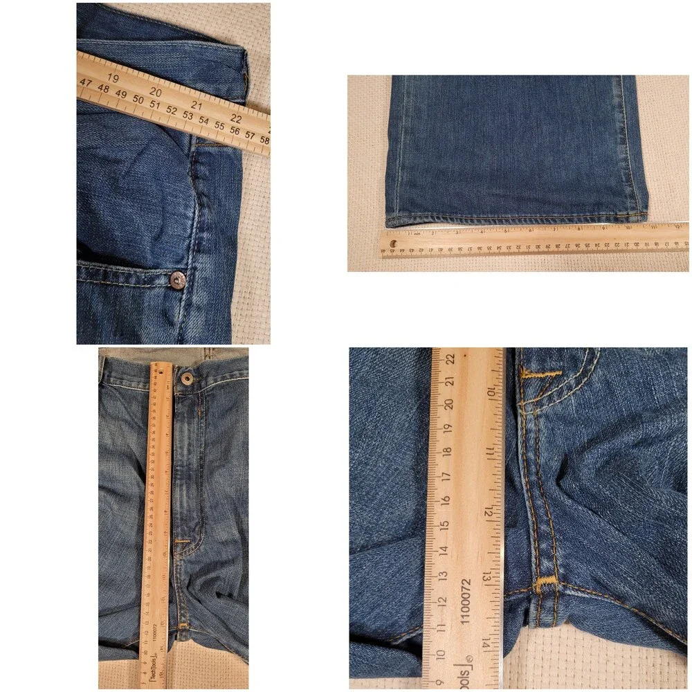 Polo Jeans Company Jeans Mens 46x30(44/29) Blue Ashmore OG Straight Leg RL Denim